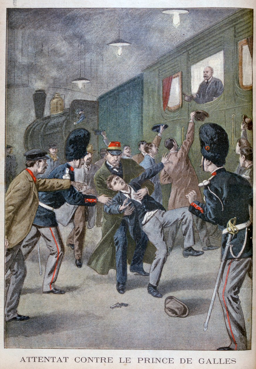 Angrebsforsøg på Edward, Prince of Wales i Bruxelles, 1900 af Unbekannt