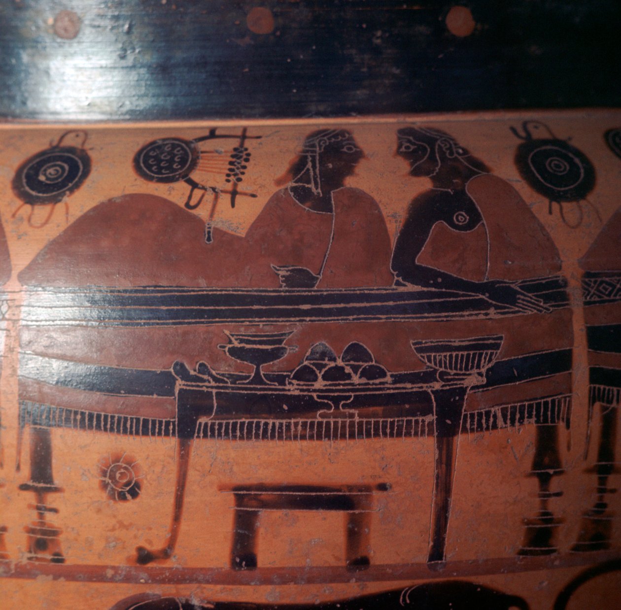 Attic rød-figur græsk vase, c6. århundrede f.Kr af Unbekannt
