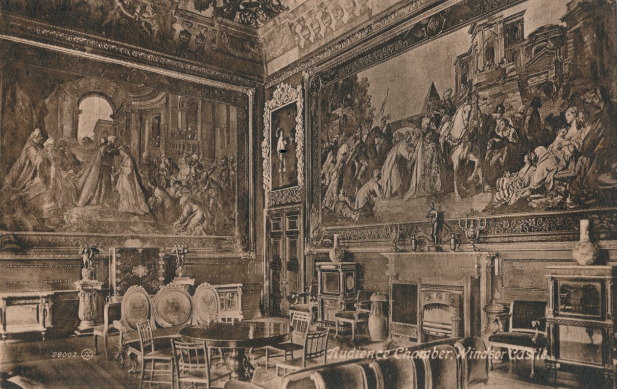 Publikumskammer, Windsor Castle, c1917 af Unbekannt