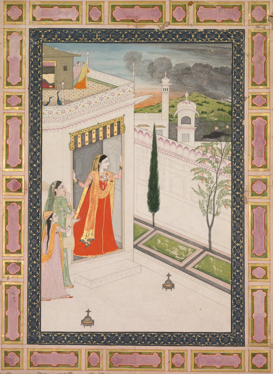 Kragen august Vasakasajja Nayika, ca. 1800. af Unbekannt