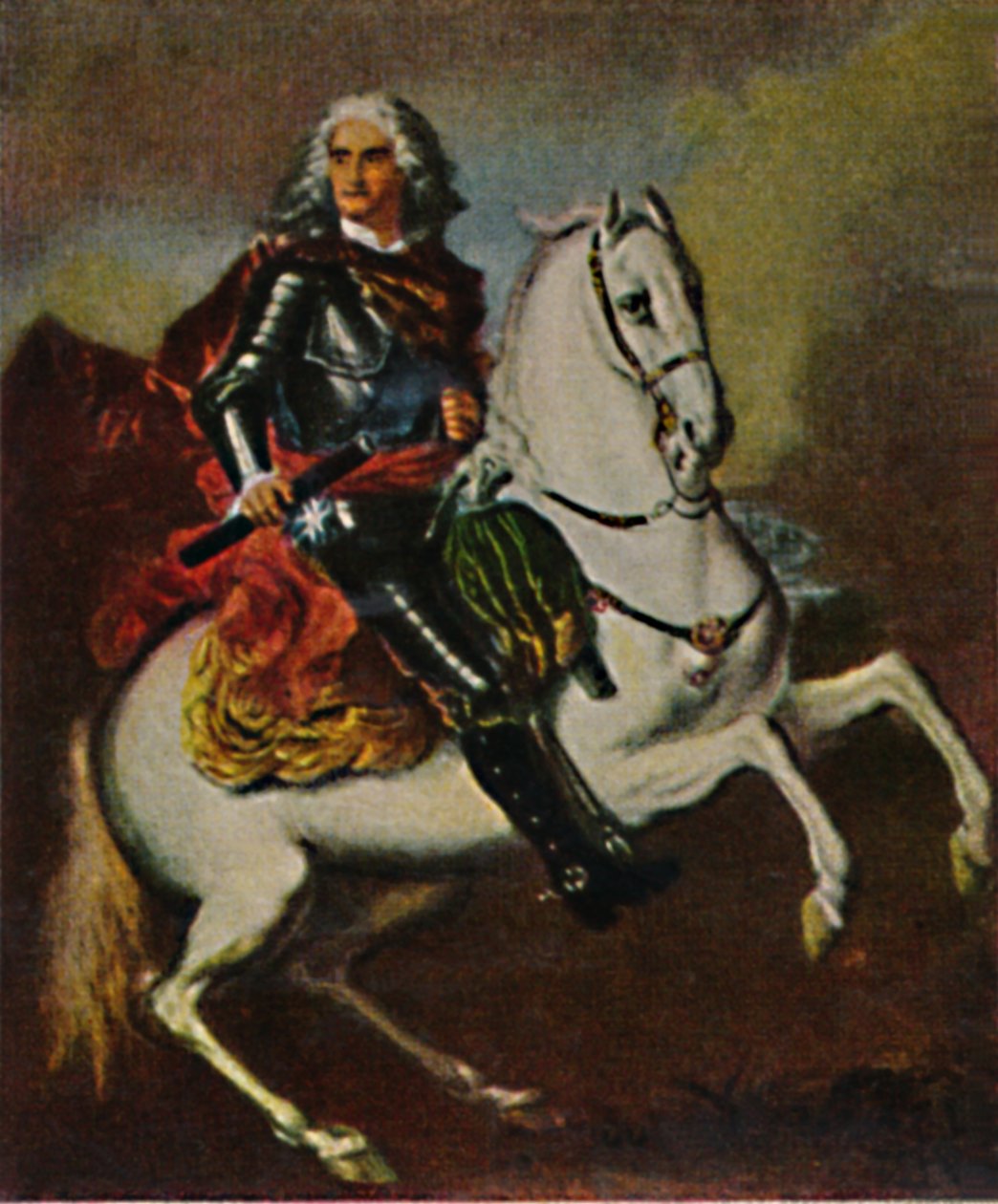 August den Stærke 1670-1733. - Maleri af Silvestre, 1934. af Unbekannt