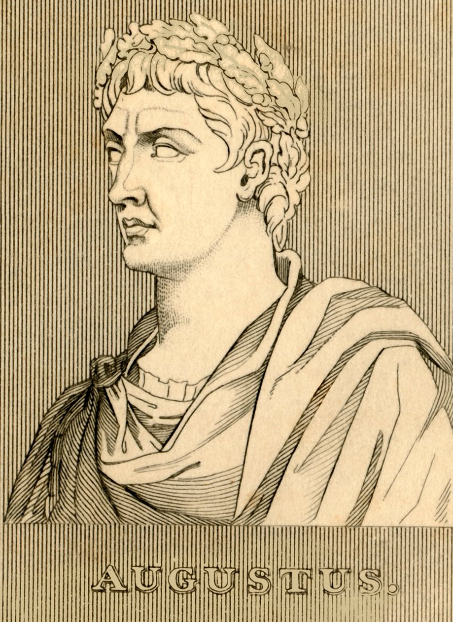 Augustus, 63 f.Kr.-14 e.Kr., 1830. af Unbekannt