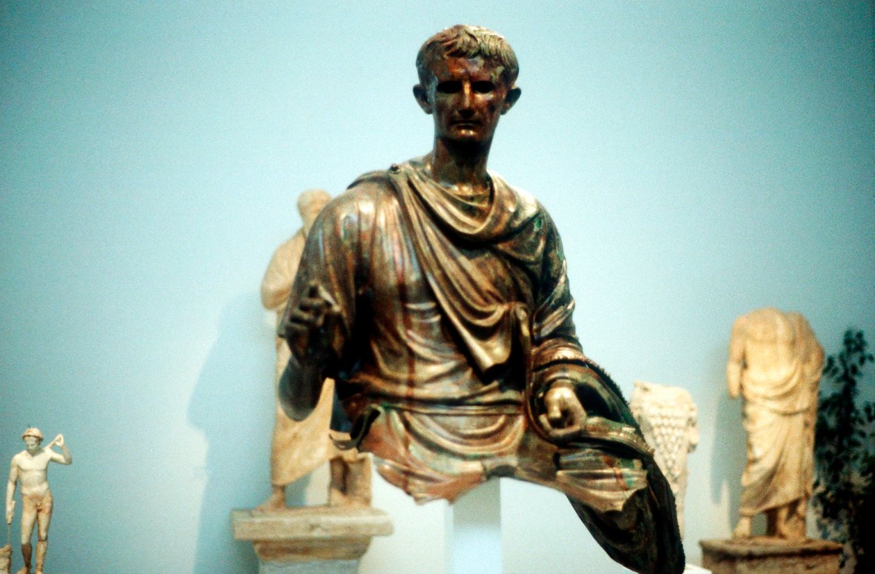 Augustus Cæsar - Gaius Julius Cæsar Octavianus 63 f.Kr.-14 e.Kr., første romerske kejser af Unbekannt
