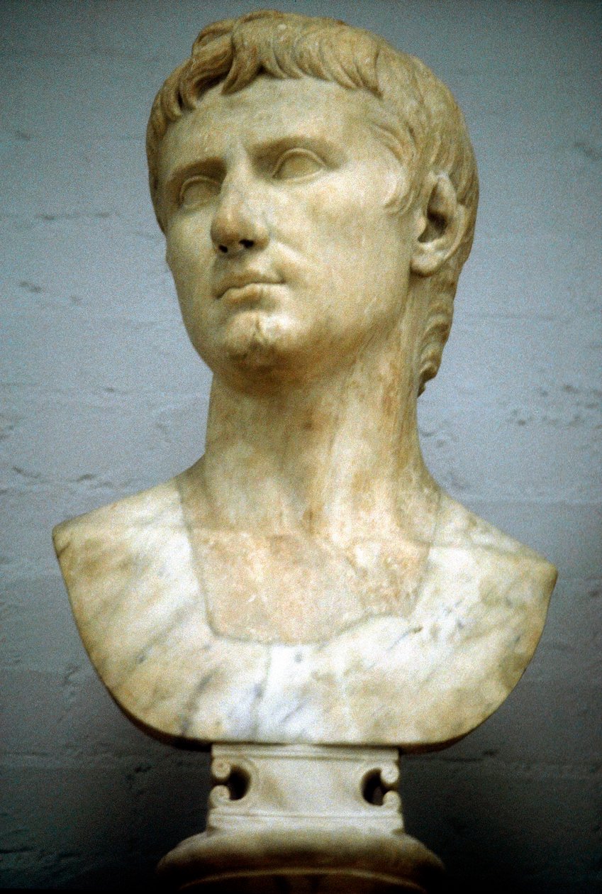 Augustus Cæsar - Gaius Julius Cæsar Octavianus 63 f.Kr.-14 e.Kr., første romerske kejser af Unbekannt