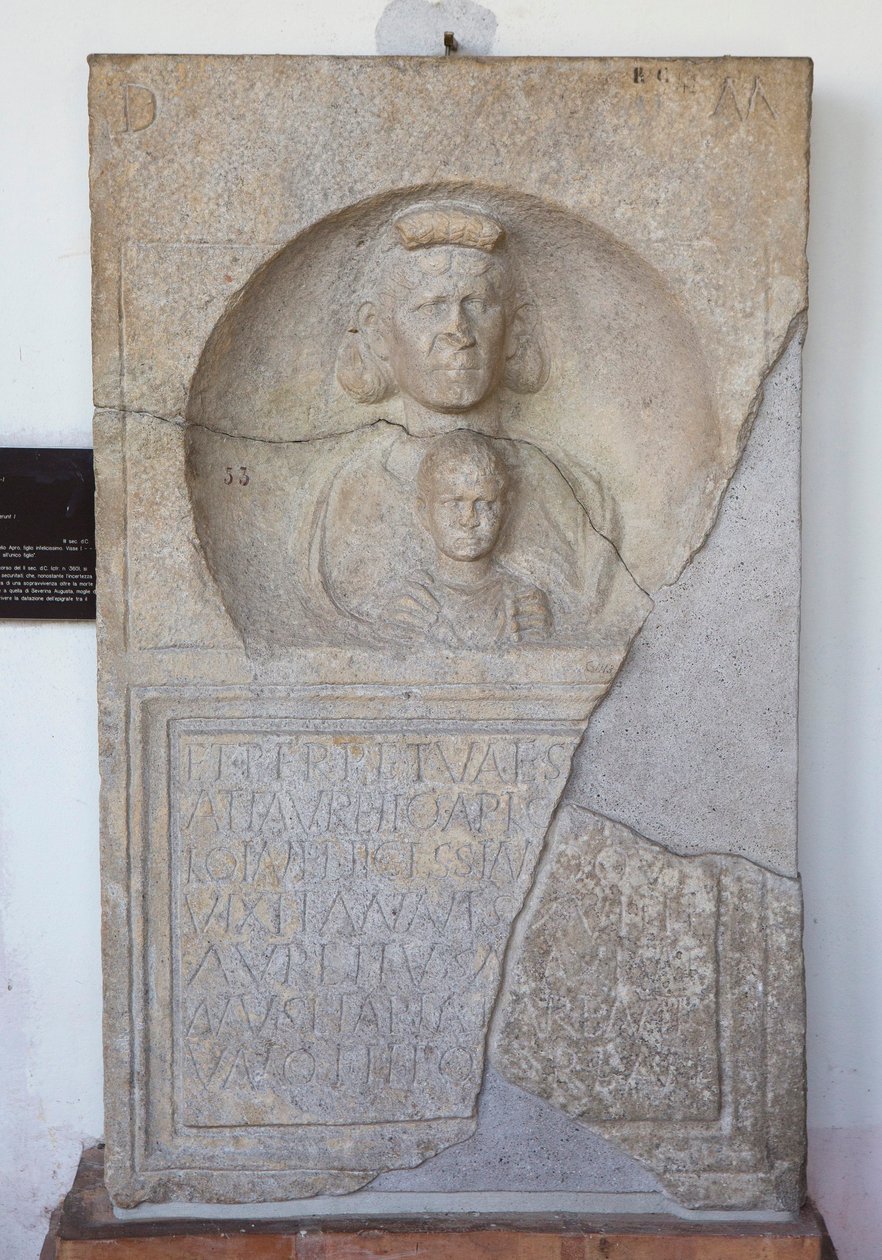 Aurelio Apio, stele af Unbekannt