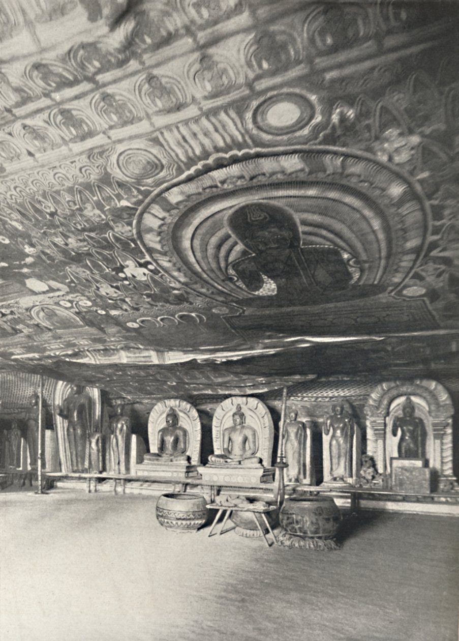 Fra klippetemplerne i Dambulla, 1926 af Unbekannt