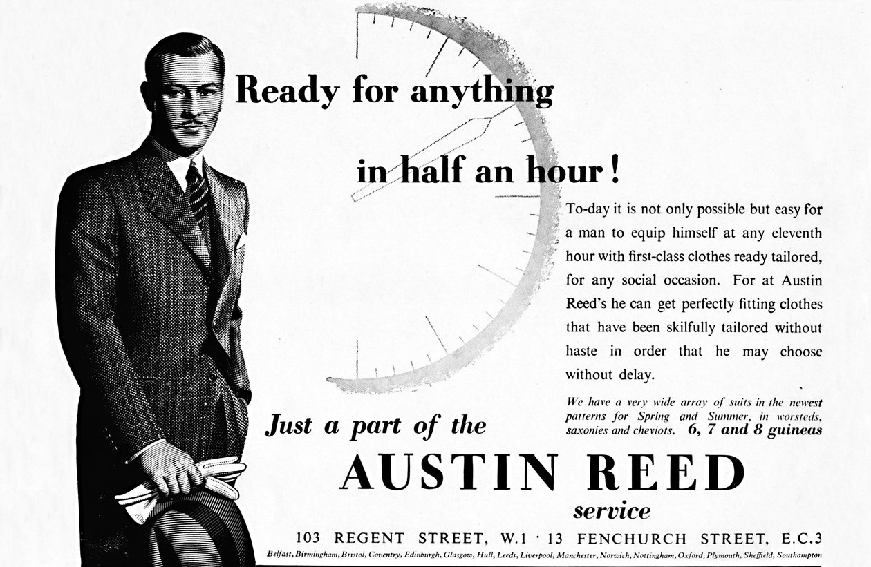 Austin Reed - Klar til hvad som helst på en halv time, 1937 af Unbekannt