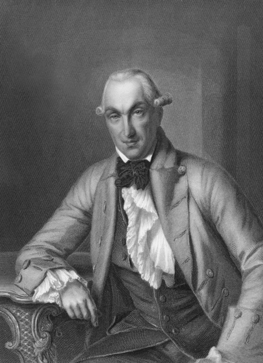 Forfatter Johann Heinrich Merck, Tyskland, ca. 1780 (s/h-billede) af Unbekannt