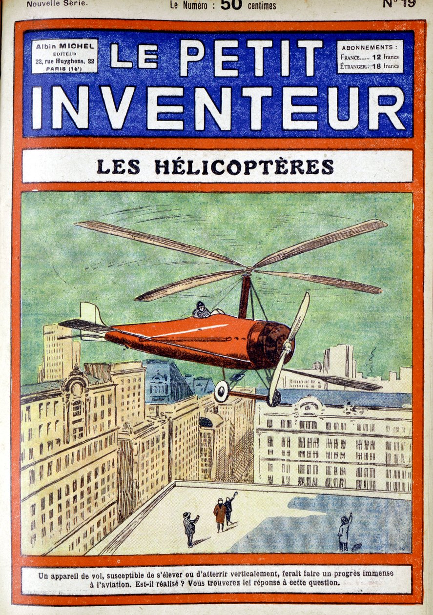 Autogyro, designet af den spanske ingeniør Juan de la Cierva, 1928 af Unbekannt