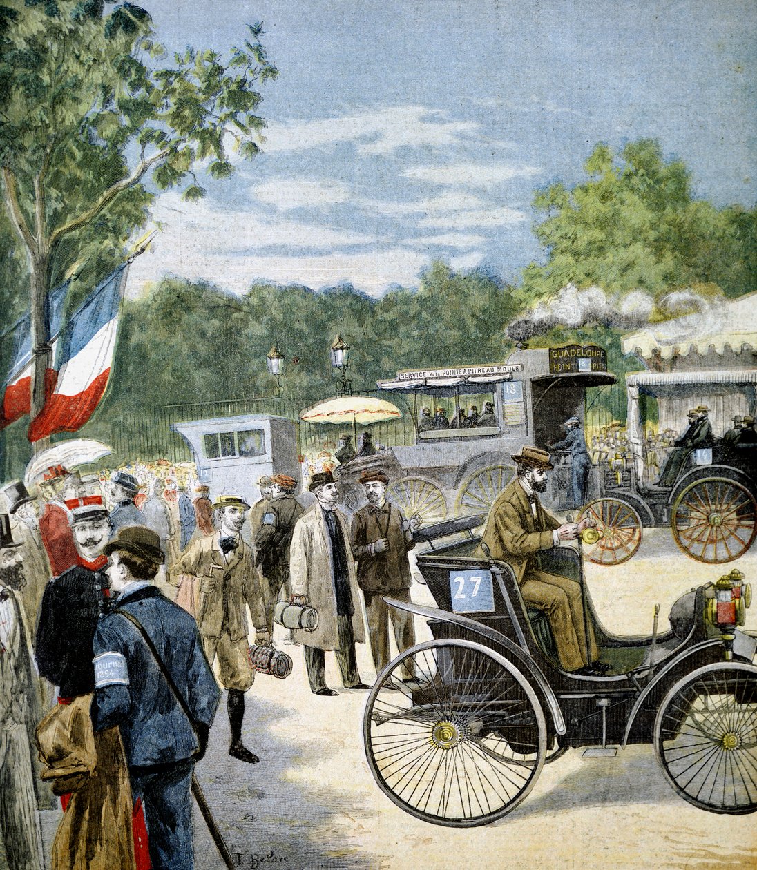 Automobilpålidelighedsforsøg mellem Paris og Rouen, sponsoreret af Le Petit Journal, 1894 af Unbekannt