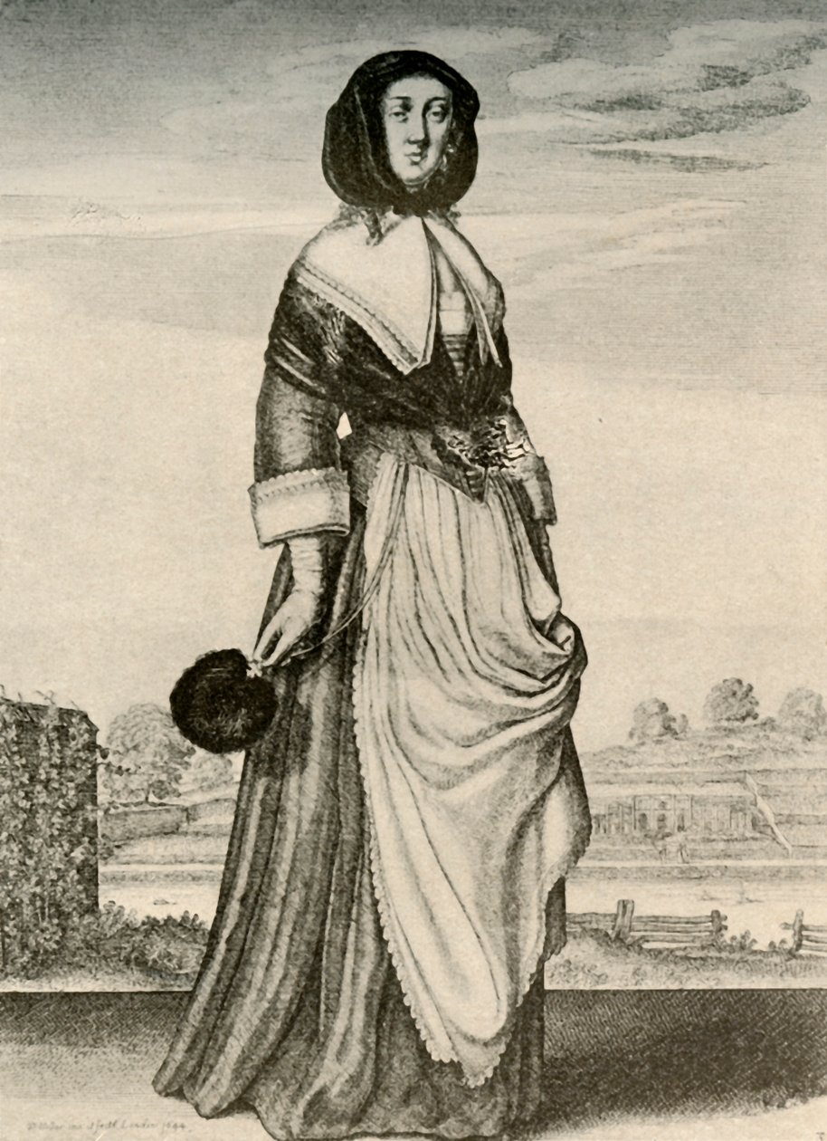 Efterår - En engelsk kvinde i hætte og forklæde, Charles I