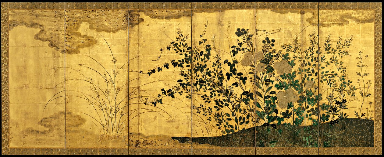 Efterårslandskab med vilde gæs, ca. 1650 af Unbekannt
