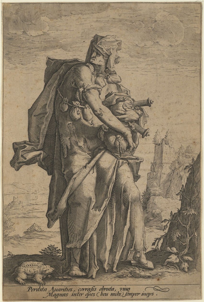 Girighed, ca. 1600 af Unbekannt