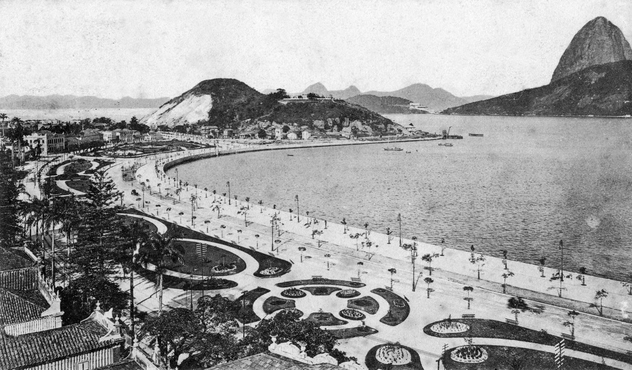 Avenida Beira-Mar, Botafogo, Rio de Janeiro, begyndelsen af ​​det 20. århundrede af Unbekannt
