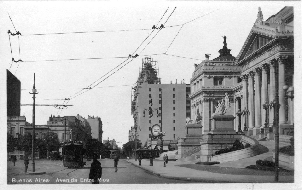 Entre Rios Avenue, Buenos Aires, Argentina, omkring 1900-tallet af Unbekannt