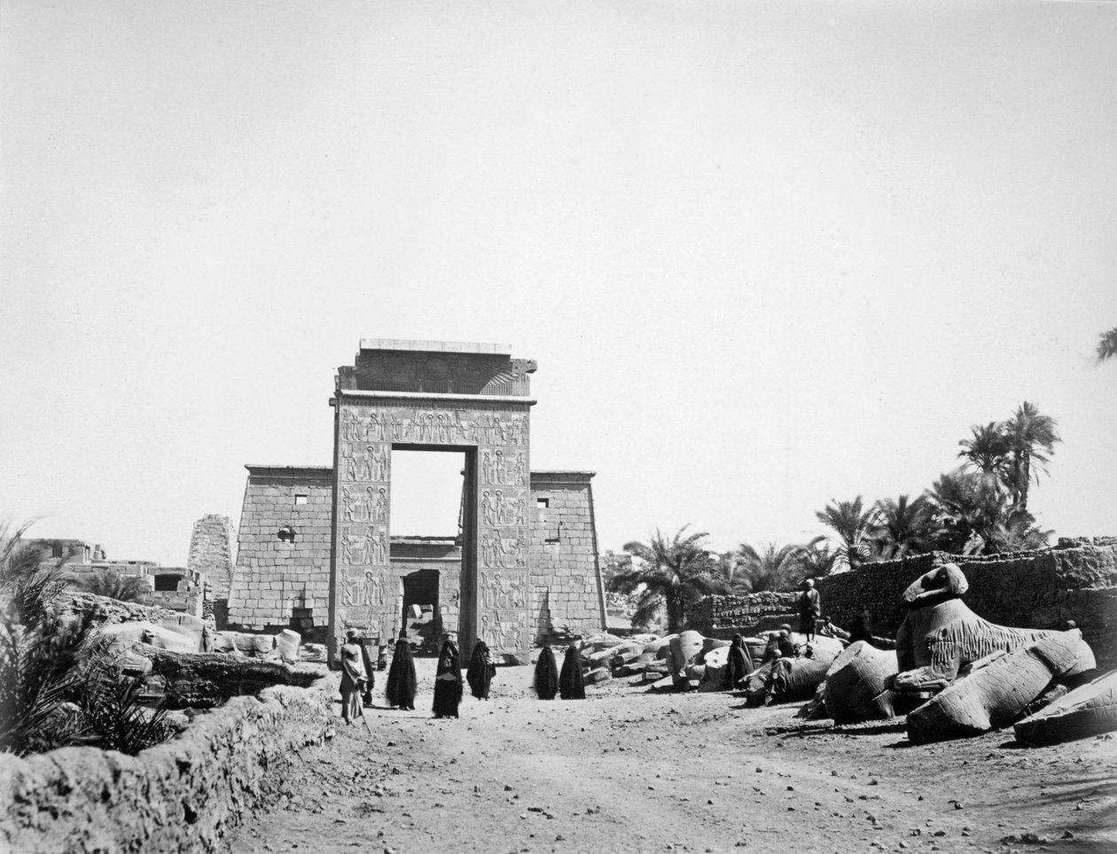 Avenue of sfinxer, Karnak, Egypten, 1878 af Unbekannt