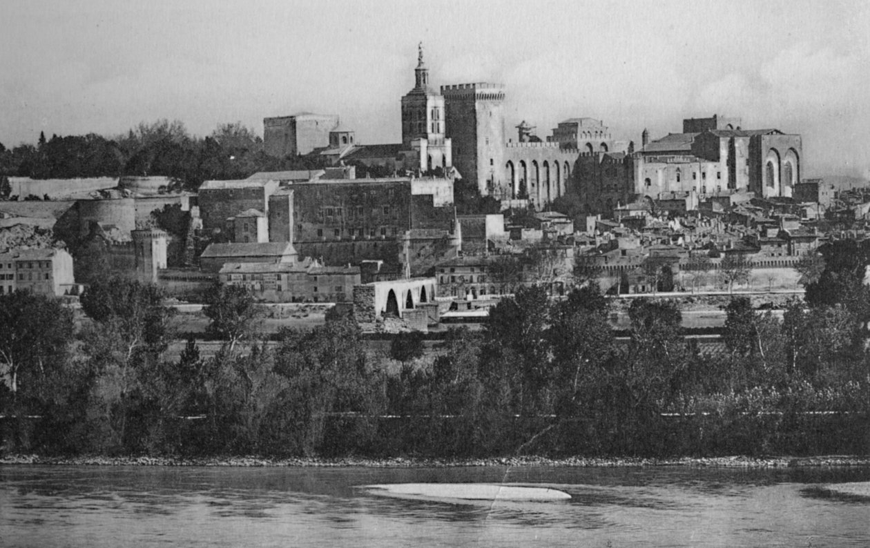 Avignon - Udsigt taget fra Villeneuve, c1925 af Unbekannt