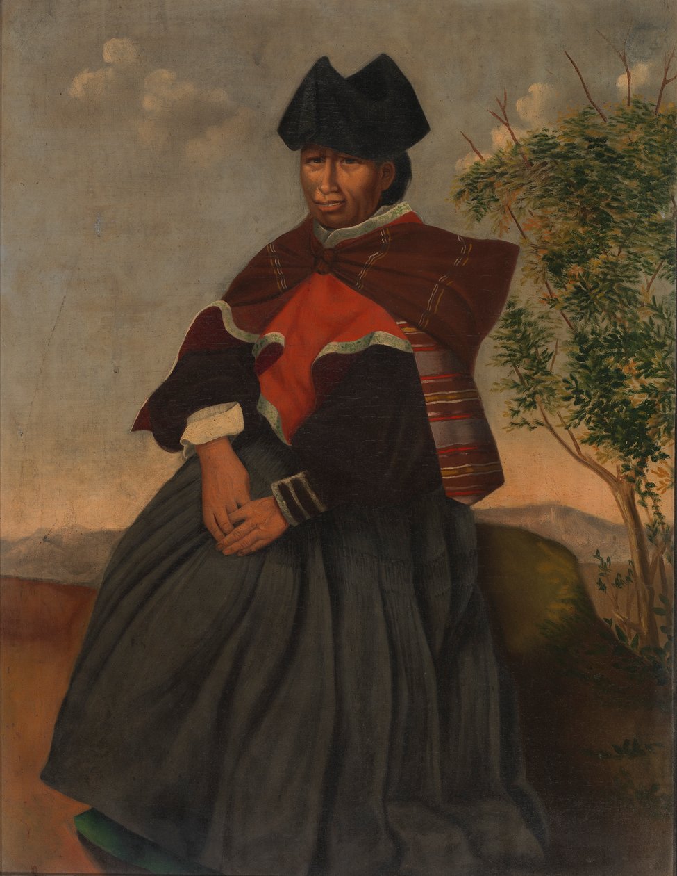 Aymara kvinde, ca. 1890-1892. af Unbekannt