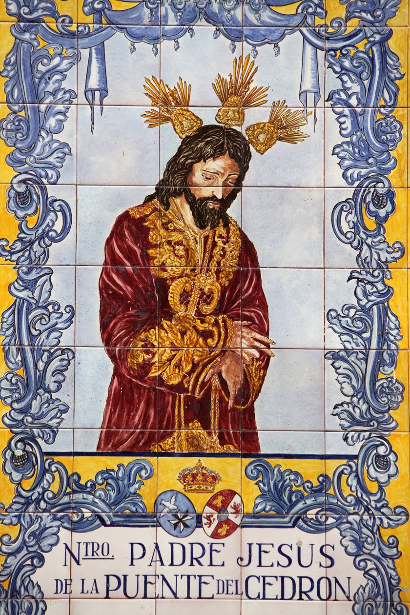 Azulejo mosaikpanel på Plaza de San Francisco Malaga Spanien af Unbekannt
