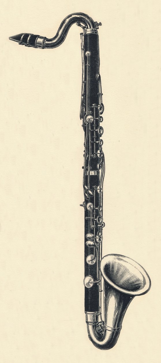 B-basklarinet, 1895. af Unbekannt