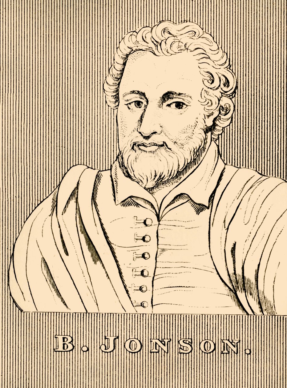 B. Jonson, c1572-1637, 1830. af Unbekannt