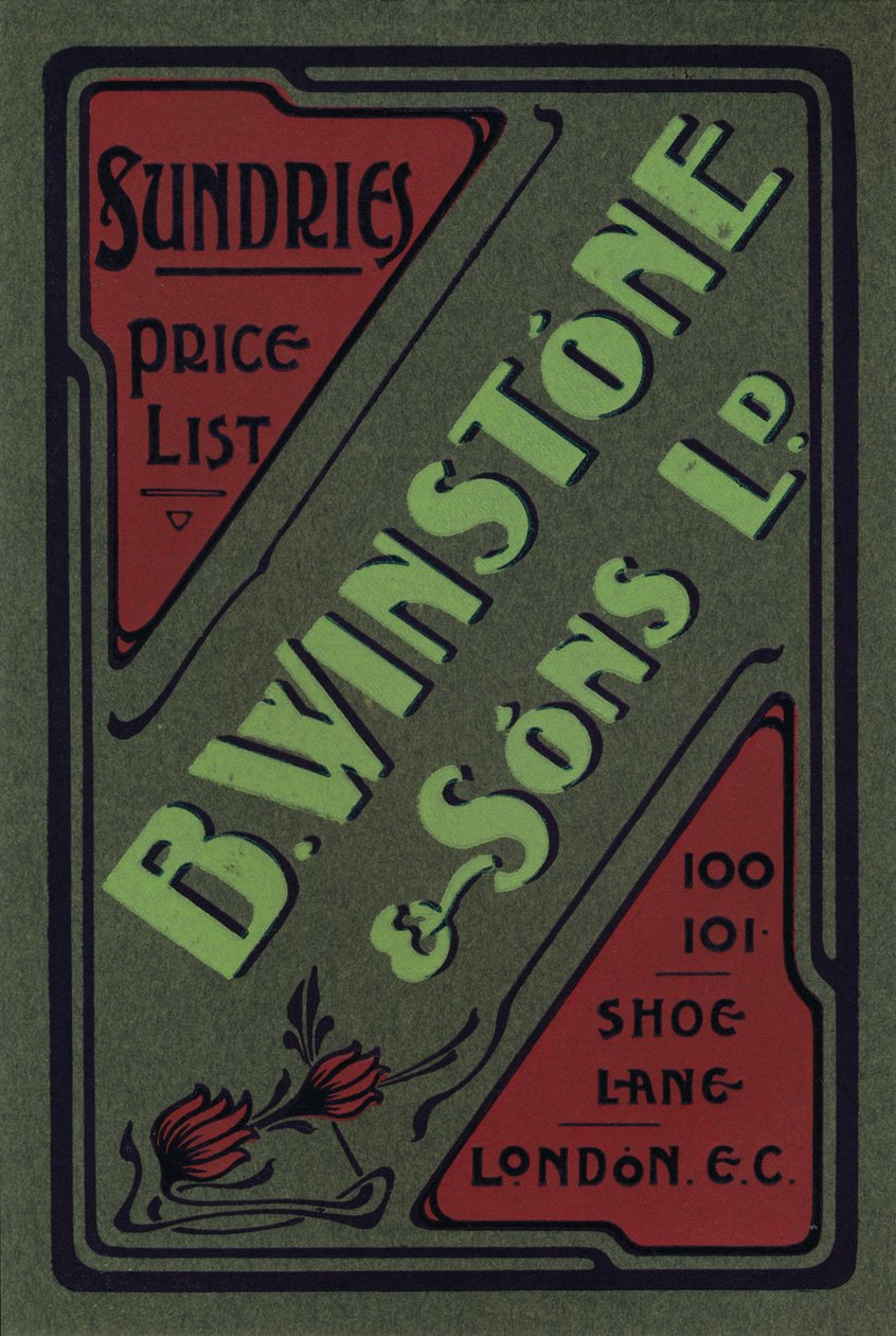 B. Winstone & Sons Ltd.-annonce, 1907 af Unbekannt
