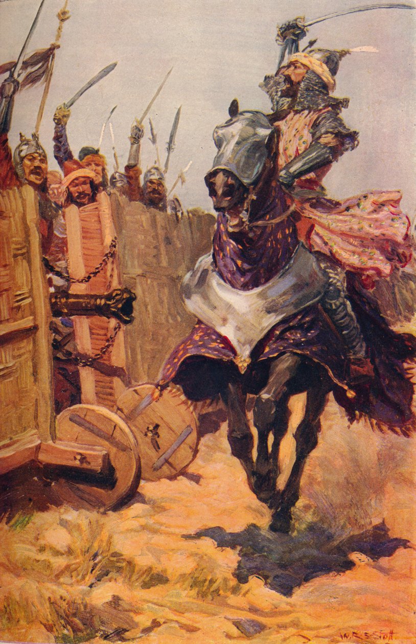 Baber hepper på sine tropper, c1526 c1912 af Unbekannt