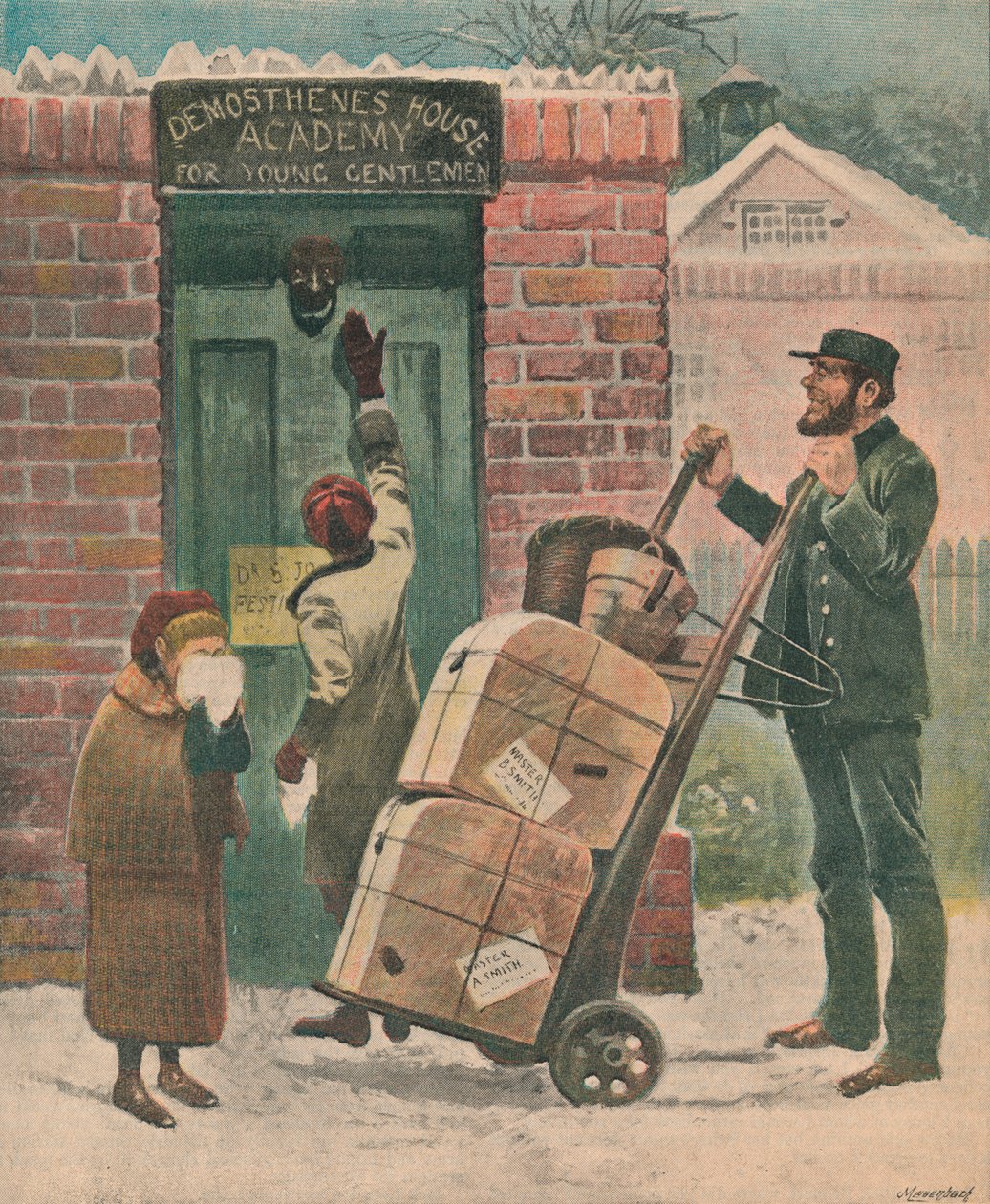 Tilbage til skolen, 1895. af Unbekannt
