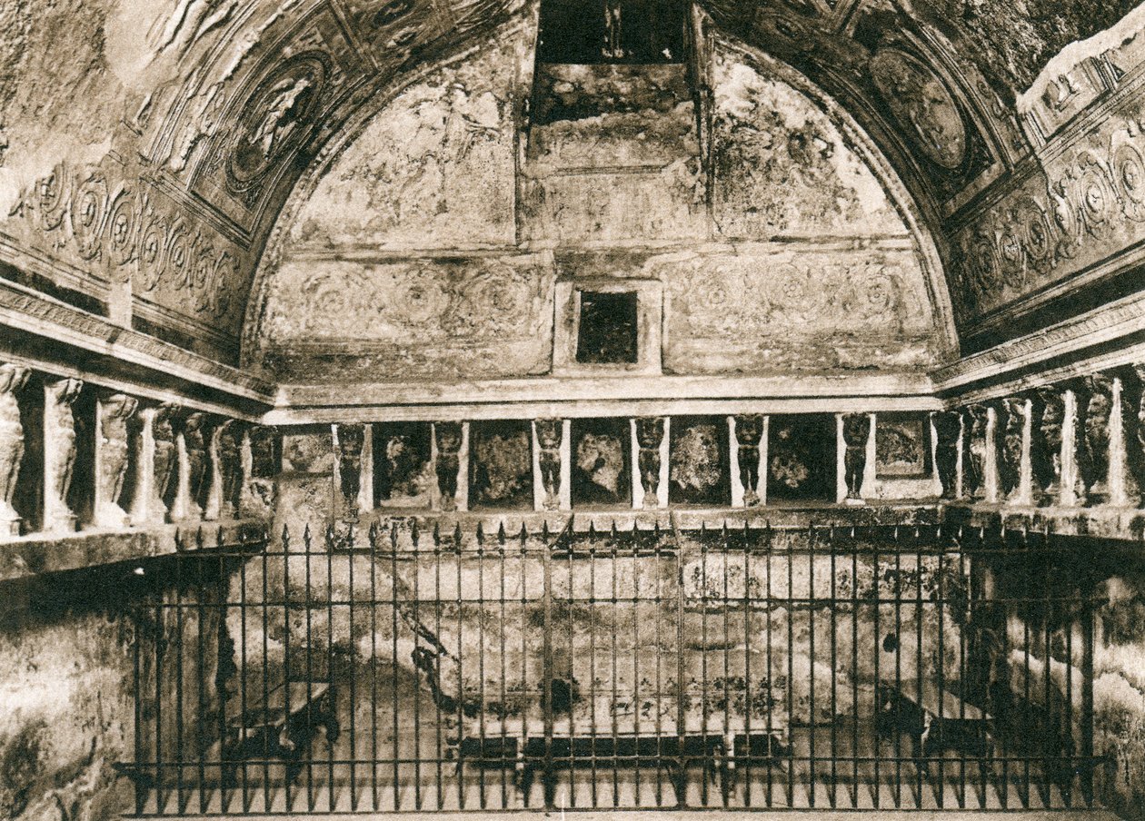 Bagni dei foro, Pompeji, Italien, omkring 1900-tallet af Unbekannt
