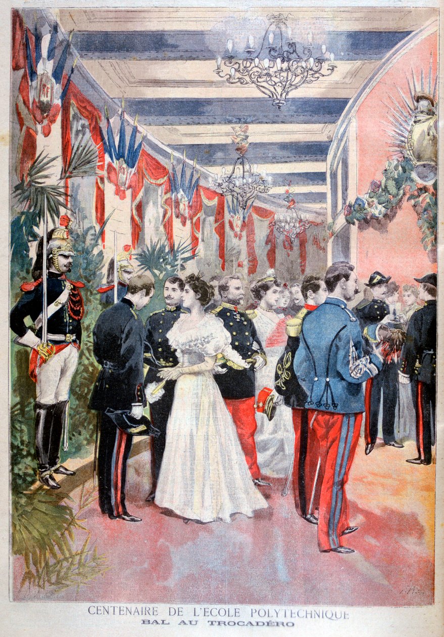 Bal, der fejrer et århundrede af den polytekniske skole, Trocadero, Paris, 1894 af Unbekannt