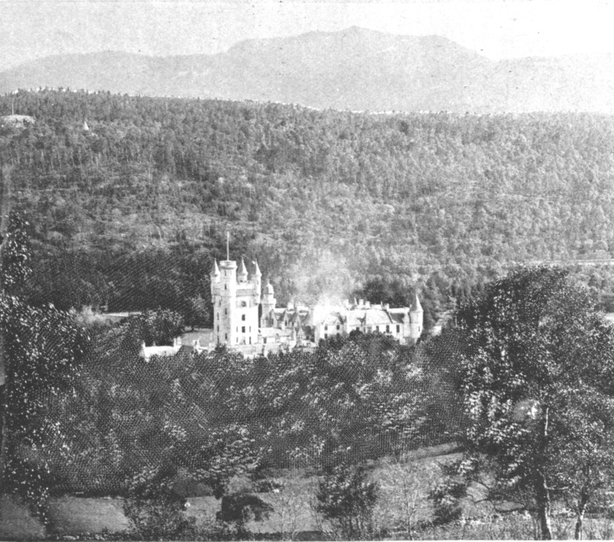 Balmoral Castle på Victorias tid, 1901. af Unbekannt