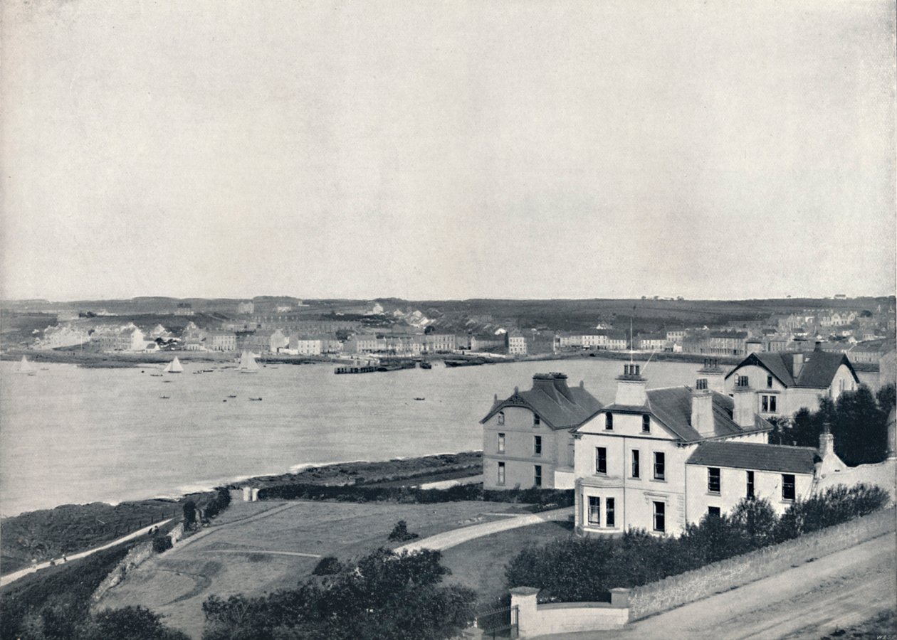 Bangor - The Town and the Bay, fra Mornington Park, Princeton, 1895 af Unbekannt