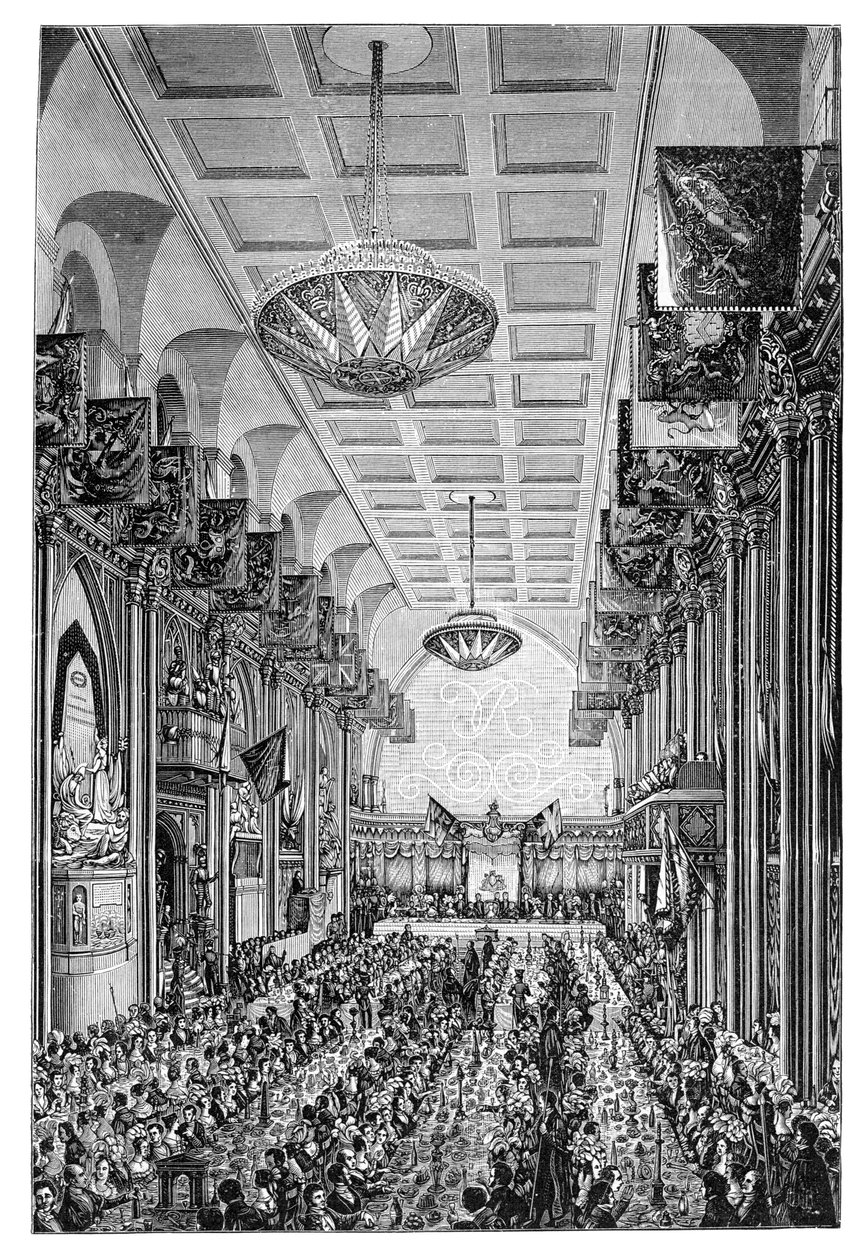 Banket for dronningen i Guildhall, London, 1837, 1900 af Unbekannt