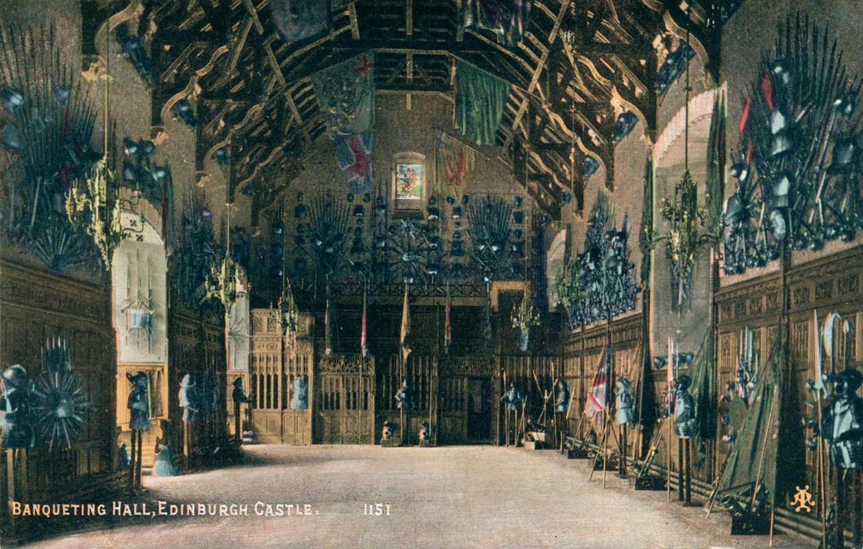 Festsal, Edinburgh Castle, c1930 af Unbekannt