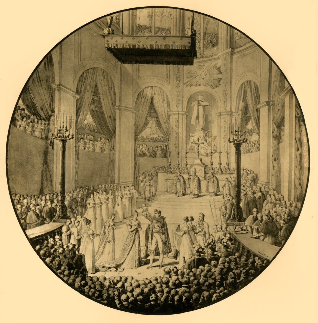 Dåb af Napoleon II, Notre Dame, Paris, 10. juni 1811, 1921. af Unbekannt