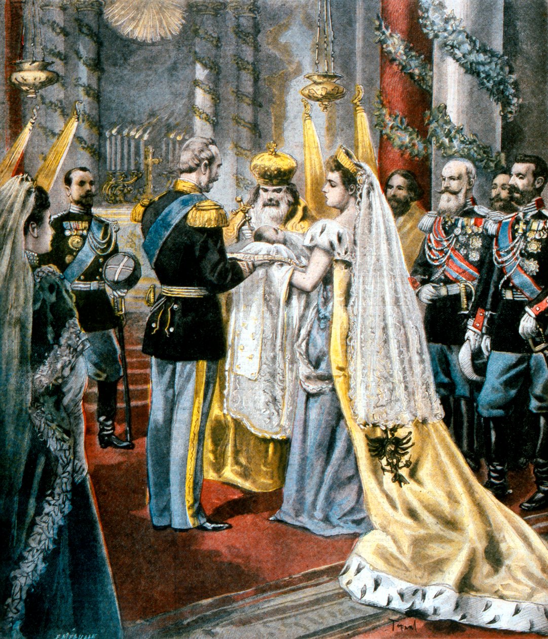 Dåb af storhertuginden Tatiana, datter af Nicholas II af Rusland, 1897 af Unbekannt