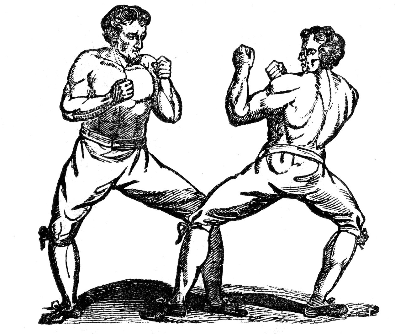 Bar-kno boksning, c1700-tallet af Unbekannt