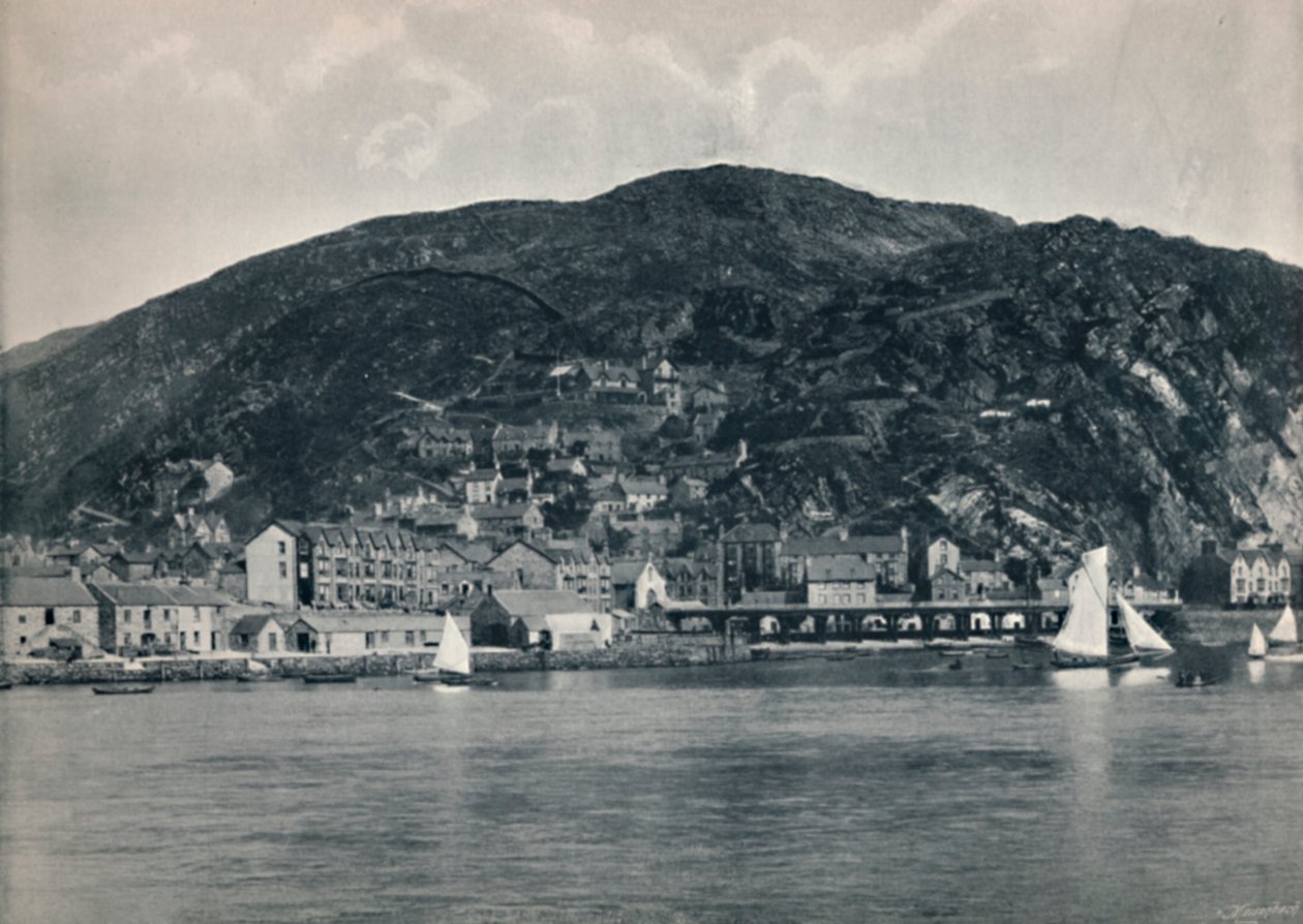 Barmouth - Udsigt fra Mawddach, Showing Heights, 1895 af Unbekannt