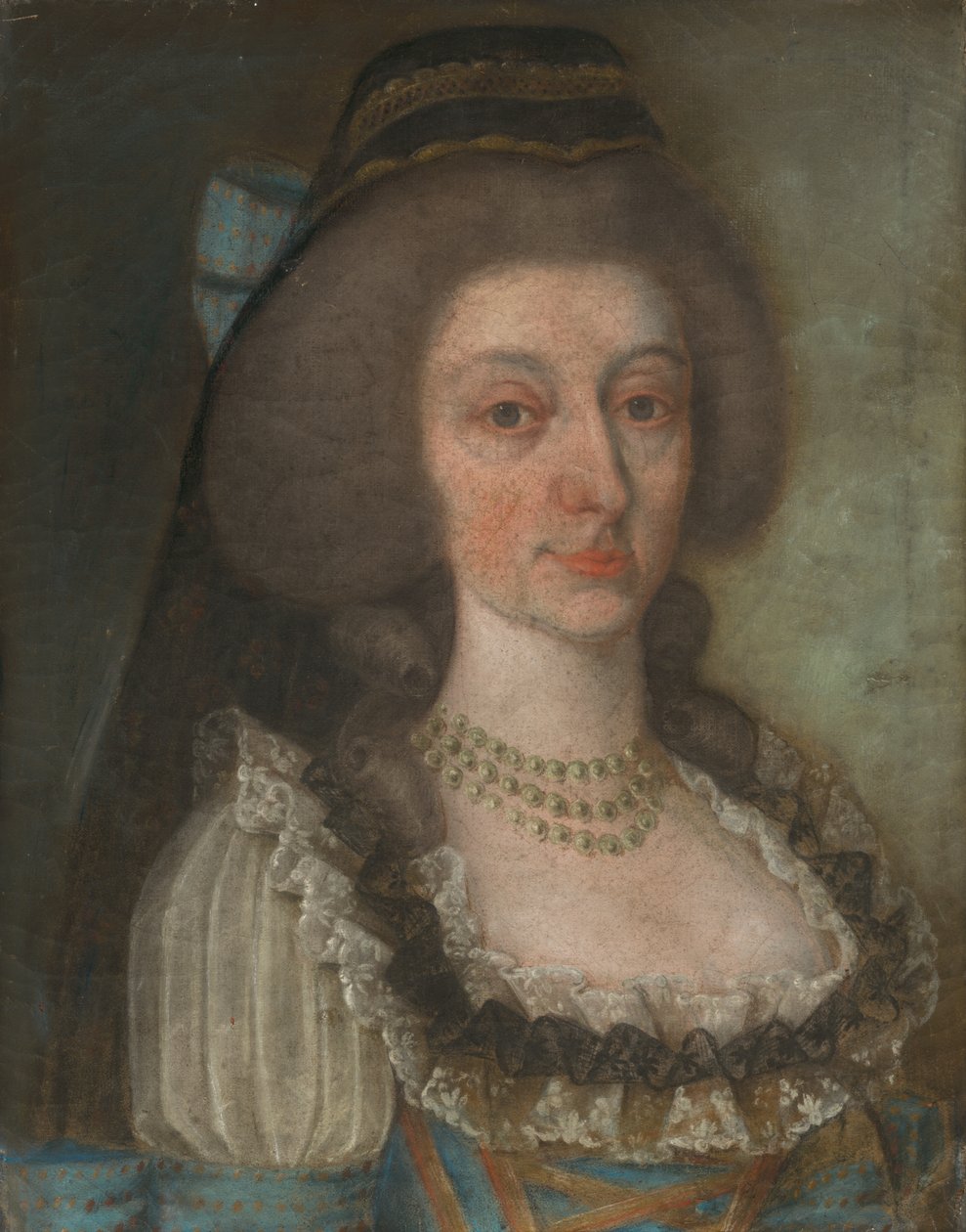 Baronesse Josephine Mednyánszky (Portræt af grevinde Josephine Eszterházy) af Unbekannt