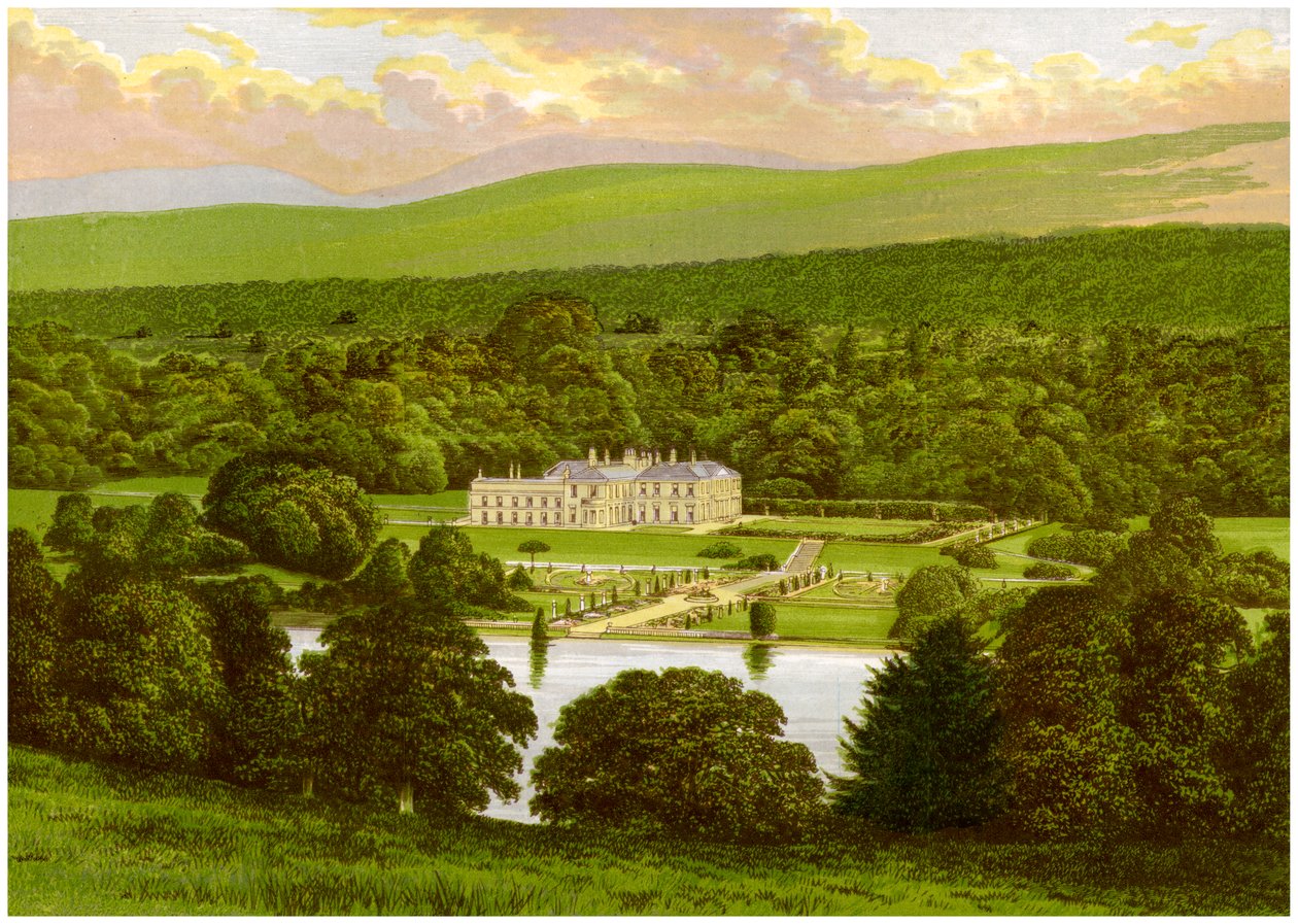 Barons Court, County Tyrone, Nordirland, hjemsted for hertugen af Abercorn, c1880 af Unbekannt