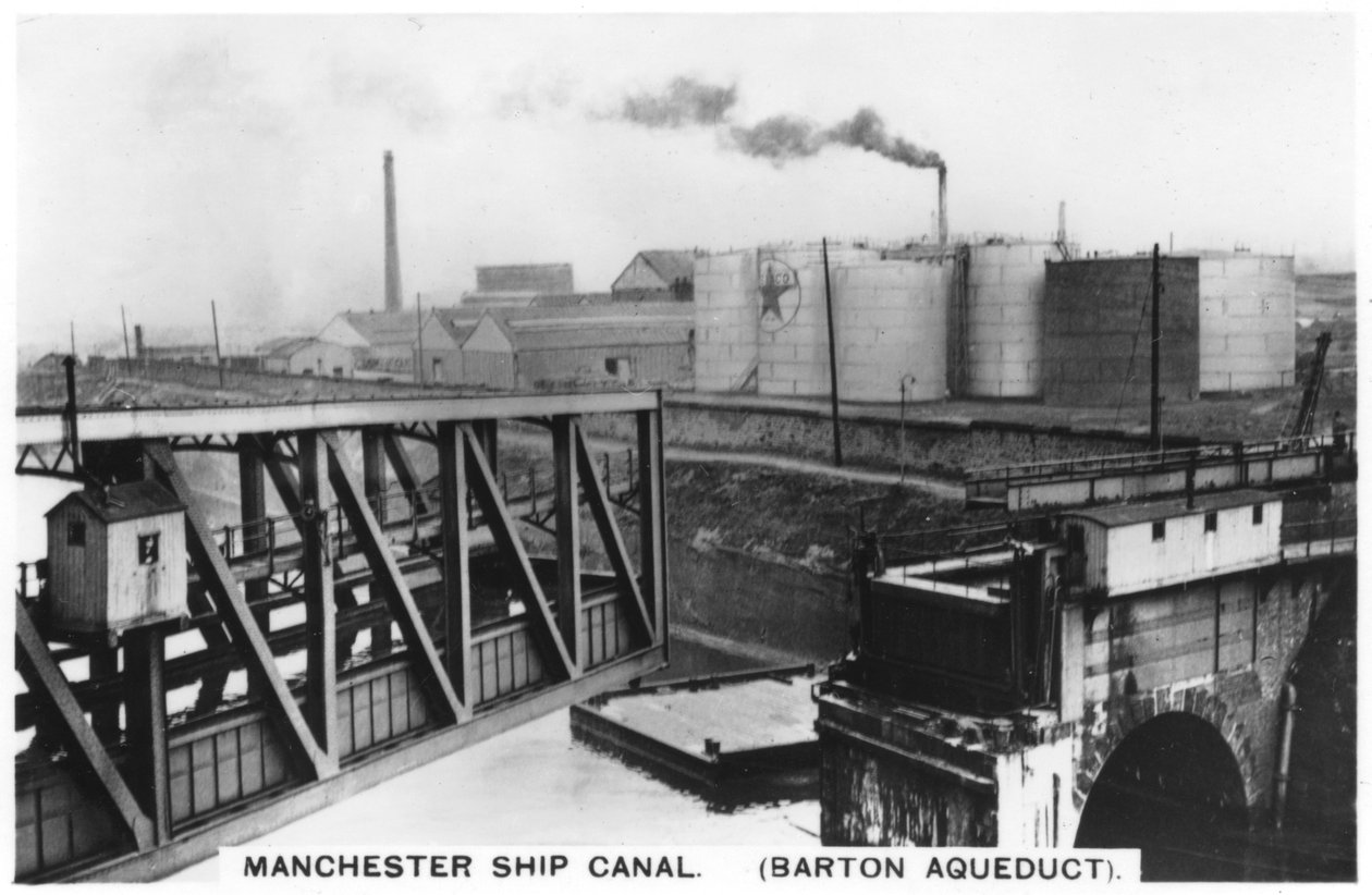 Barton akvædukt, Manchester skibskanal, 1936 af Unbekannt