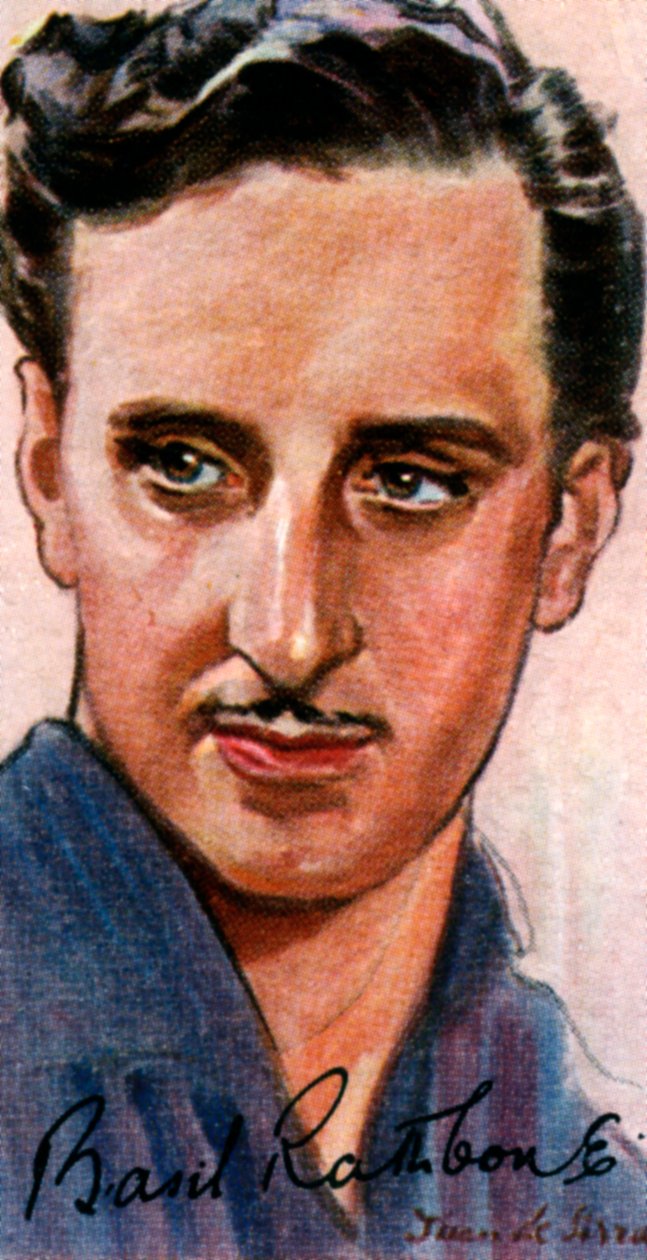 Basil Rathbone, 1892-1967, engelsk skuespiller, 20. århundrede af Unbekannt