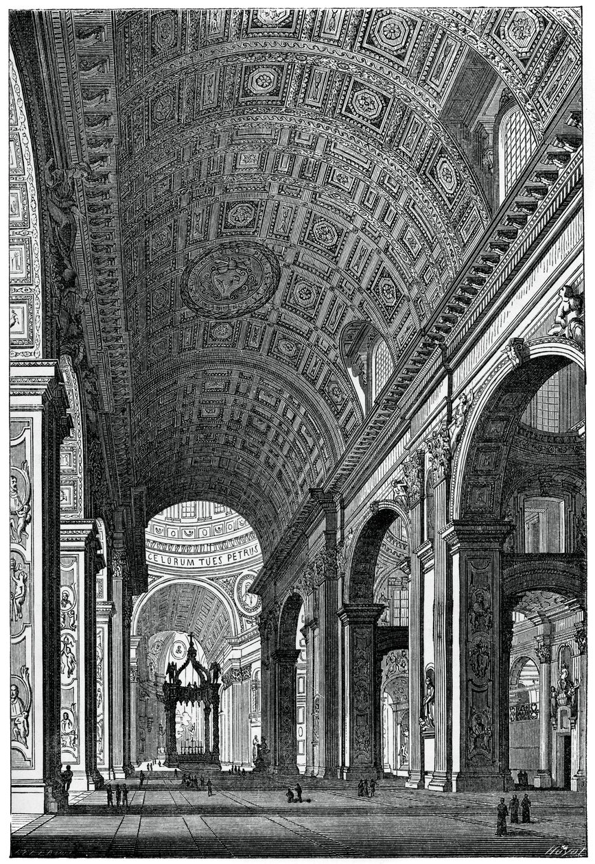Peterskirken, Rom, 1870 af Unbekannt