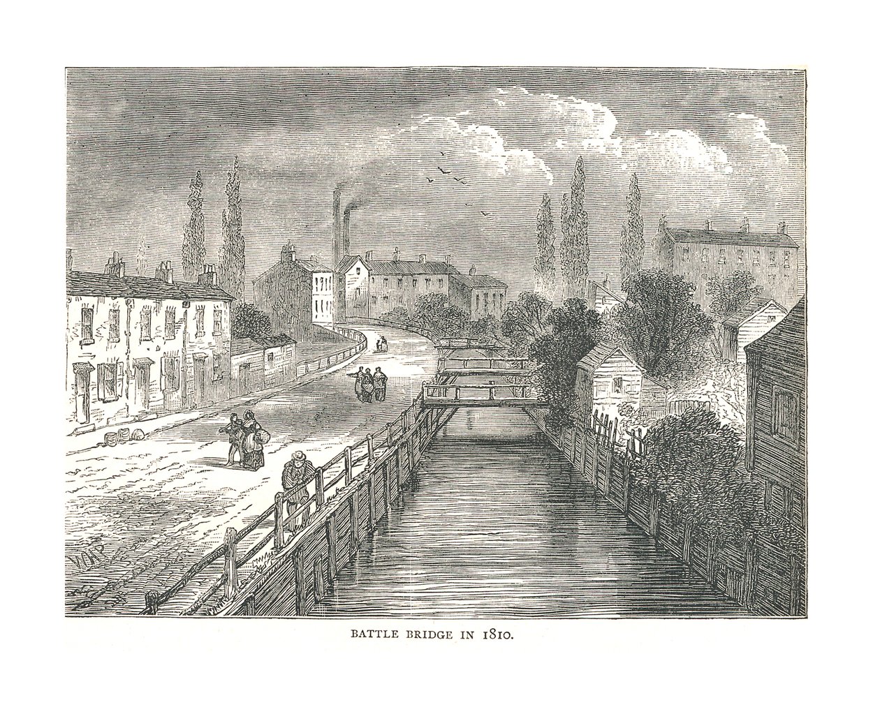 Battle Bridge, 1810 af Unbekannt