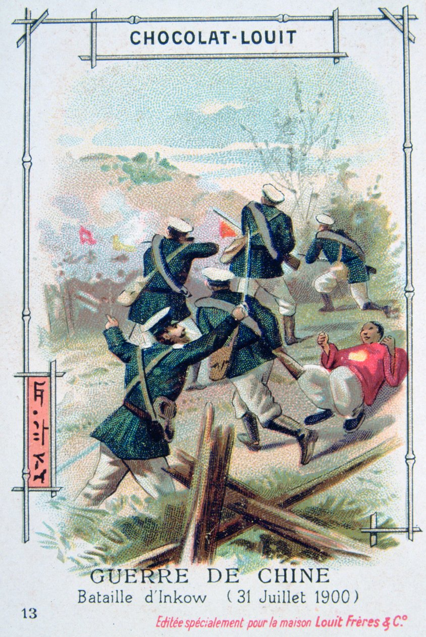 Slaget ved Inkow, Kina, Boxer Rebellion, 31. juli 1900 af Unbekannt