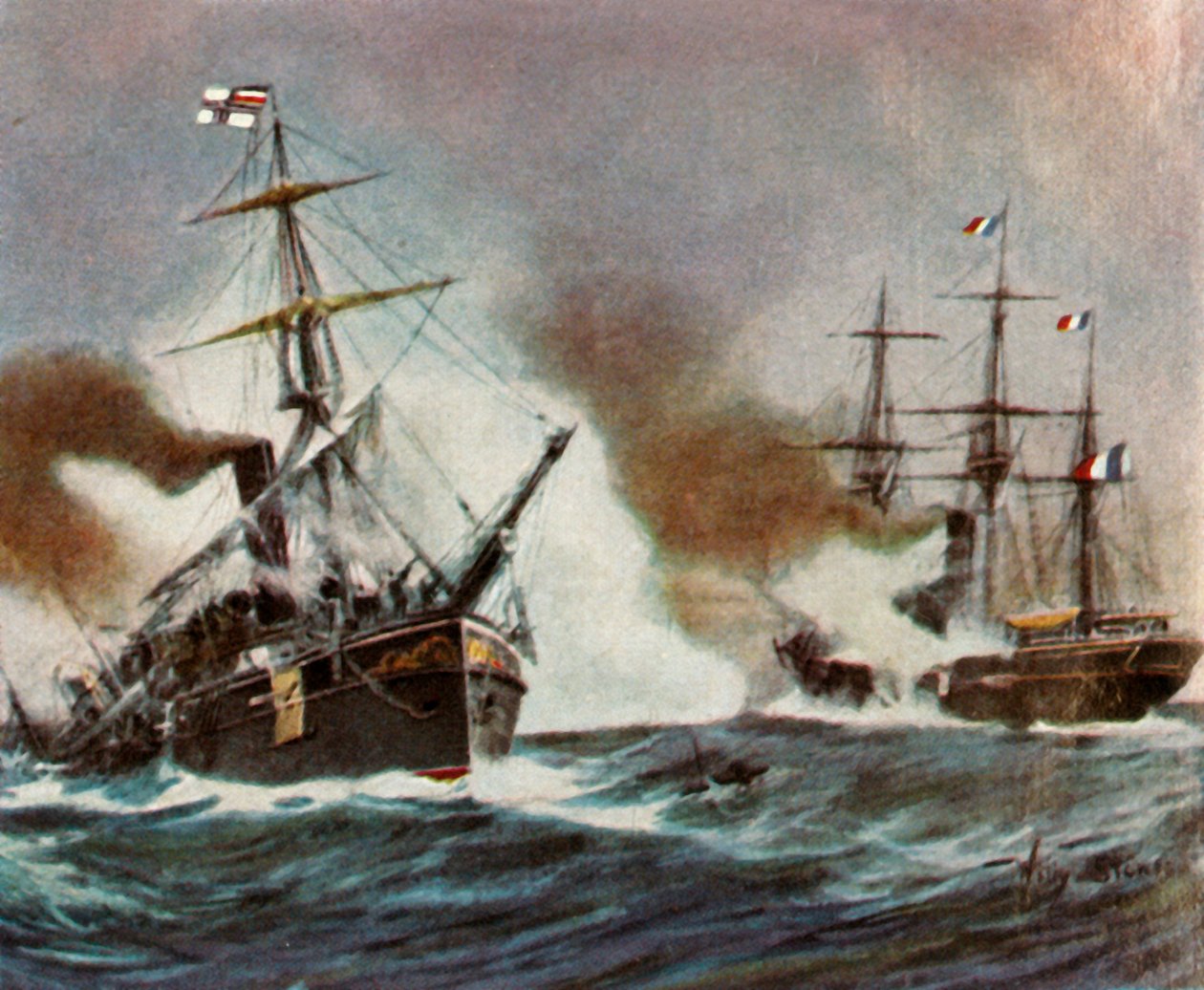 Slaget mellem Meteor og Bouvet ud for Havana, 9. november 1870, 1936. af Unbekannt