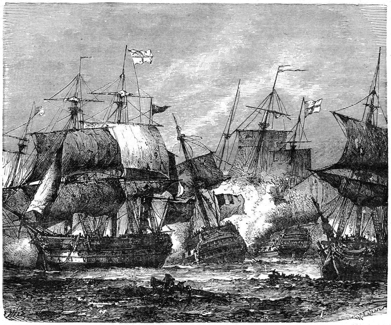 Slaget ved Abukir Bay, 1. august 1798, 1898 af Unbekannt