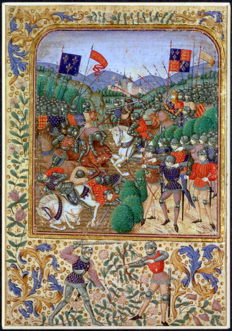 Slaget ved Agincourt, Frankrig, 25. oktober 1415, 1800-tallet af Unbekannt