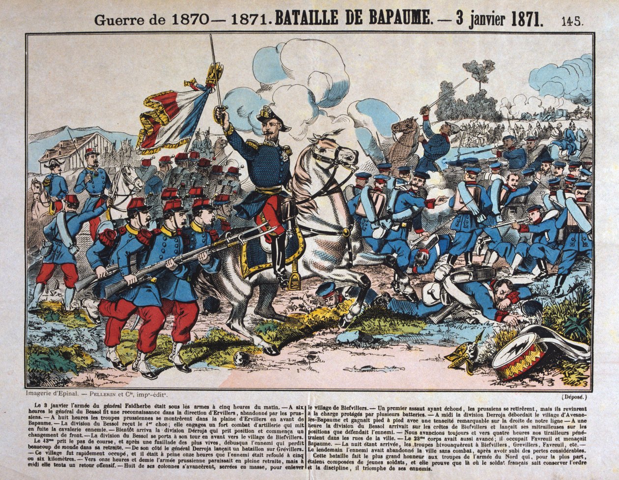 Slaget ved Bapaume, fransk-preussisk krig, 3. januar 1871 af Unbekannt