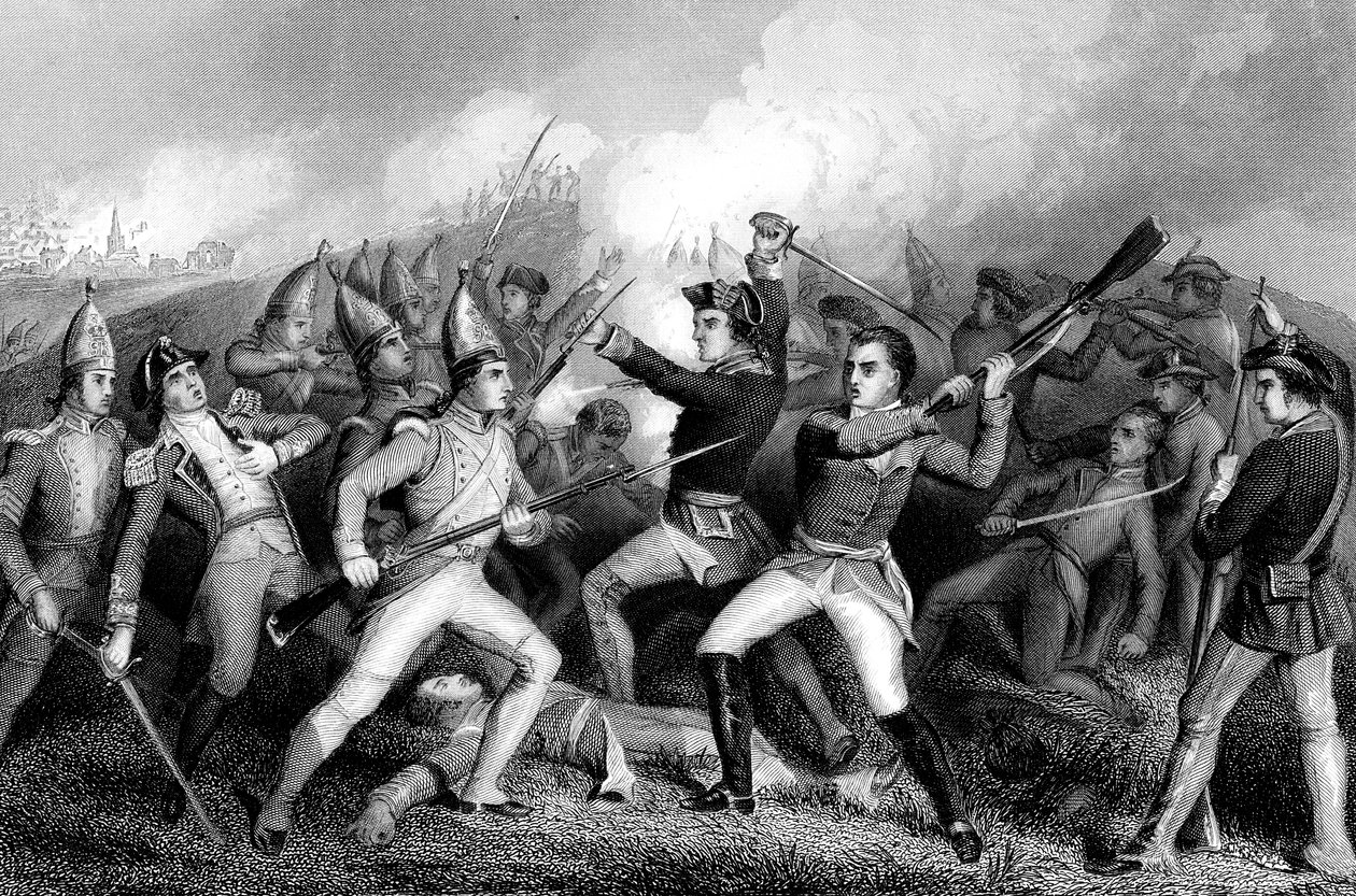 Slaget ved Bennington, Vermont, Amerikansk Uafhængighedskrig, 16. august 1777 af Unbekannt